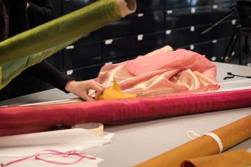 Kankaita pöydällä