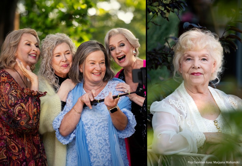 Kurtturuusut-näytelmän etkot kirjailija Pirjo Tuomisen kanssa